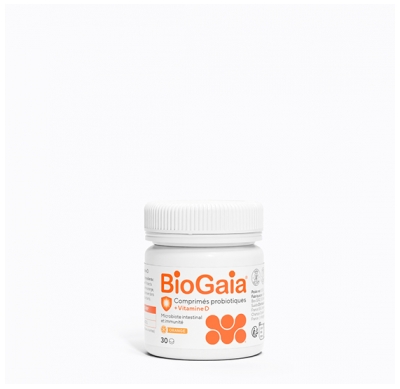 BioGaia Probiotiskās tabletes + Vitamīns D 30 Košļājamās tabletes