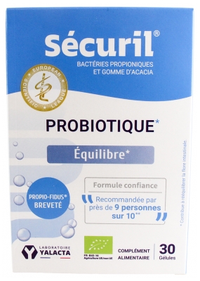 Laboratoire Yalacta Sécuril Probiotique Bio 30 Gélules