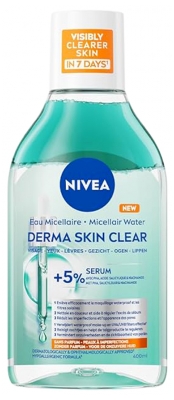 Micelarna voda Nivea Derma Skin Clear 400 ml