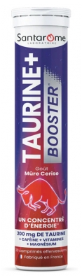 Santarome Taurine+ Booster 20 Comprimés Effervescents