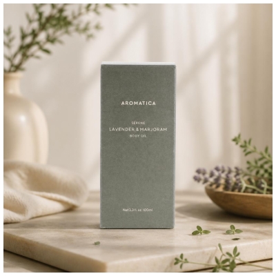 Aromatica Serene Vartaloöljy Laventeli ja Meirami 100 ml