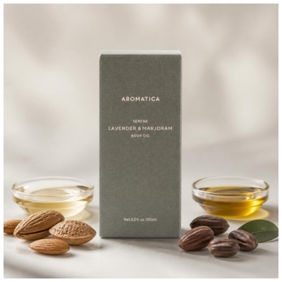 Aromatica Serene Vartaloöljy Laventeli ja Meirami 100 ml