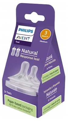 Avent Natural Response 2 Smoczki Flow 3 1 Miesiąc i Dłużej