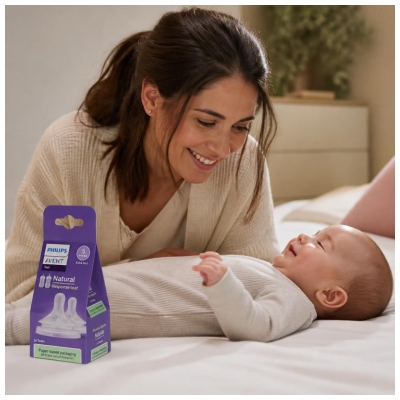 Avent Natural Response 2 Teats Flow 5 6 Months and +