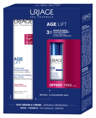 Uriage Age Lift Crème Jour Lissante Fermeté 40 ml + Sérum Intensif Lissant Fermeté 10 ml Offert