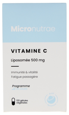 Micronutrae Liposomalt C-vitamin 500 mg 120 Vegetabiliska Kapslar