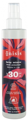 Onisis Spray Solaire Haute Protection SPF30 Bio 200 ml