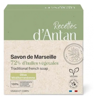 Recettes d'Antan Savon de Marseille 72% Pain de 200 g
