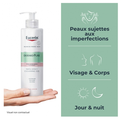 Eucerin DermoPure Clinical Gel de Limpeza Ação Tripla 400 ml