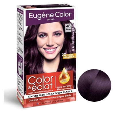 Eugène Color Color&Eclat Les Naturelles - Coloração creme permanente - 12 NOIR BLEU