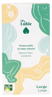 My Lubie Natuurlijke Latex Condooms Large 12 Condooms