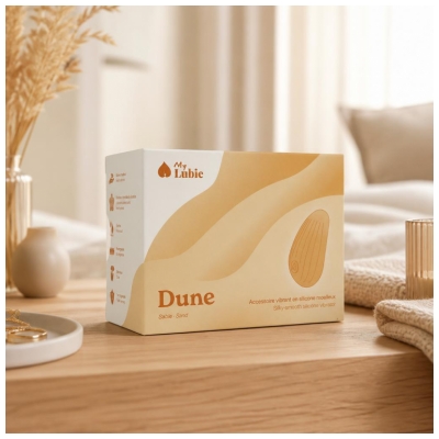Mano „Lubie Dune“ purpurinis silikoninis vibruojantis aksesuaras
