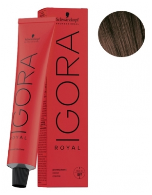 Schwarzkopf Permanente Haarfarbe Igora Royal 1-0 Naturschwarz - Haarfärbung: 5-6 Hellblond Kupfer Extra