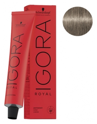 Schwarzkopf Permanente Haarfarbe Igora Royal 1-0 Naturschwarz - Haarfärbung: 8-1 Hellblond Aschblond