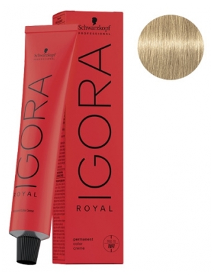 Schwarzkopf Permanente Haarfarbe Igora Royal 1-0 Naturschwarz - Haarfärbung: 9-0 Sehr helles Blond Natur