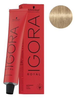 Schwarzkopf Permanente Haarfarbe Igora Royal 1-0 Naturschwarz - Haarfärbung: 9-4 Sehr helles Blond Beige