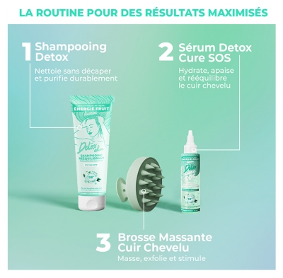 Energie Fruit Brosse Massante Cuir Chevelu