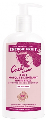 Energie Fruit Mascarilla Desenredante 2 en 1 Nutri Intense Manteca de Cacao bio y Polvo de Cacao 300 ml