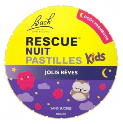 Rescue Night Bach Kids Hindbær Sugetabletter 50 g