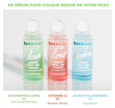 Energiqa Clear Sérum Roll-On Visage 30 ml