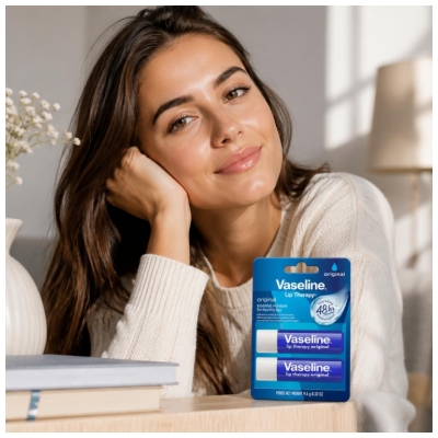 Vaseline Stick à Lèvres Original 2 x 4,8 g