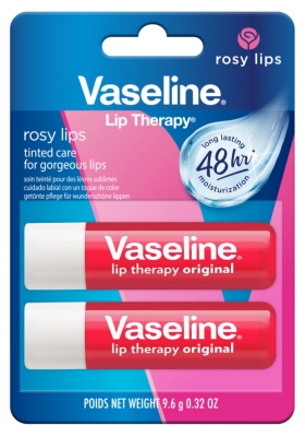 Vaseline Barra de Labios Rosy Lips 2 x 4,8 g