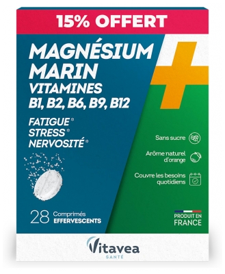 Vitavea Jūros Magnis Vitaminai 28 Putojančios Tabletės