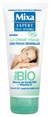 Mixa Crème Visage des Peaux Sensibles Bio 100 ml