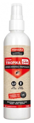 Loțiune Manouka Tropika Zone Infestate Tropicale Anti-Țânțari Corp și Față 75 ml