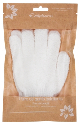 Estipharm 2 Guantes Exfoliantes - Color: Blanco