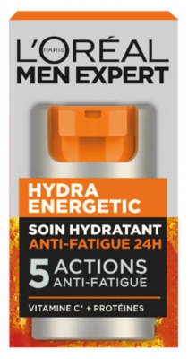 L'Oréal Paris Men Expert Hydra Energetic Soin Hydratant 5 Actions Anti-Fatigue 24H 50 ml