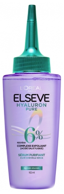 Ser Purifiant L'Oréal Paris Elseve Hyaluron Pure cu Complex Exfoliant 102 ml