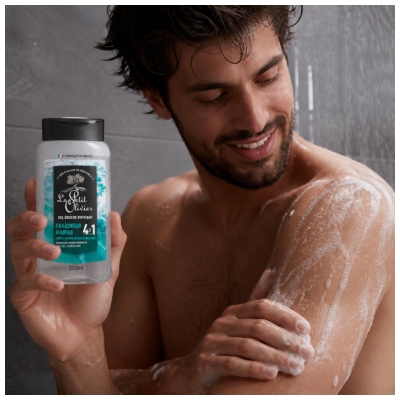 Gel de Duș Revigorant 4în1 Prospețime Marină Le Petit Olivier 250 ml
