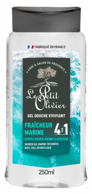 Gel de Duș Revigorant 4în1 Prospețime Marină Le Petit Olivier 250 ml