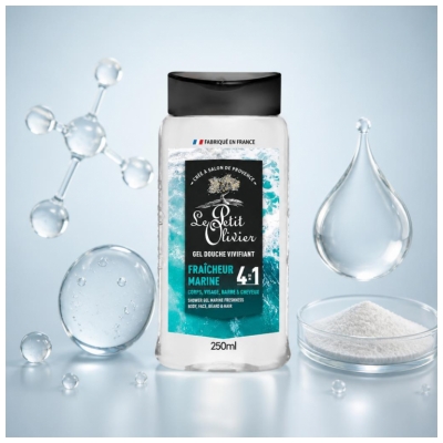 Le Petit Olivier Uppfriskande Duschgel 4-i-1 Havsfräschör 250 ml