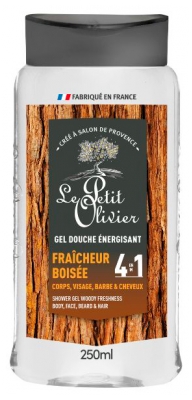 Gel de duș energizant 4în1 Prospețime Lemnoasă Le Petit Olivier 250 ml