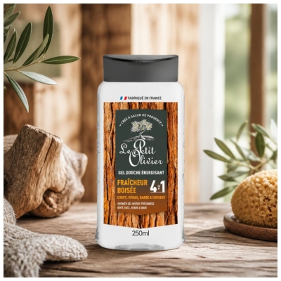 Le Petit Olivier Belebendes 4in1 Duschgel Holzige Frische 250 ml