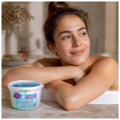 Organic Shop Hydrating Glitter Body Mousse til kroppen Mermaid Beauty 250 ml