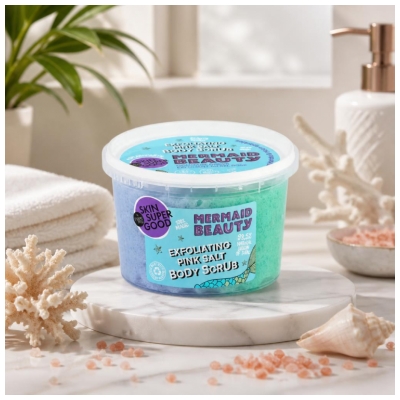 Organic Shop Body Scrub Körperpeeling mit Rosensalz Mermaid Beauty 250 ml