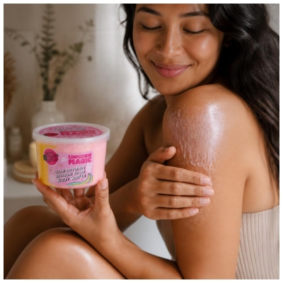 Organic Shop Exfoliant Corporal cu Zahăr Unicorn Magic 250 ml