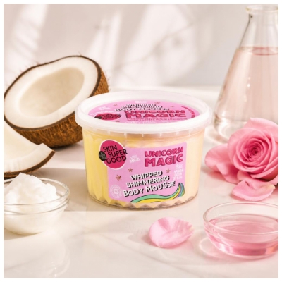 Organic Shop Vartalomousse Kosteuttava Kimalteleva Vartalolle Unicorn Magic 250 ml