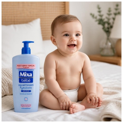 Mixa Bébé Eau Nettoyante Hydratante 750 ml