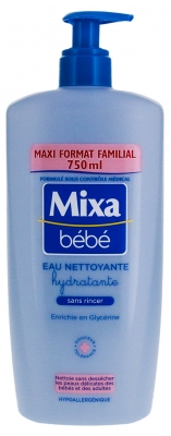 Mixa Bébé Eau Nettoyante Hydratante 750 ml