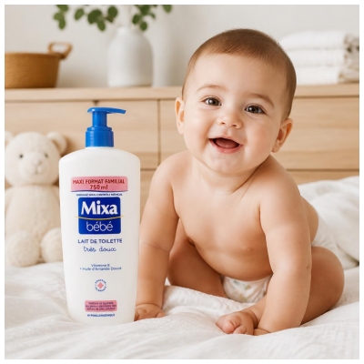 Mixa Baby Meget Mild Hypoallergenisk Toiletmælk 750 ml