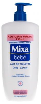Mixa Bébé Sehr Milde Hypoallergene Reinigungsmilch 750 ml