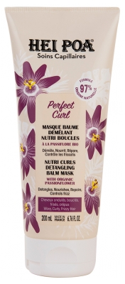 Hei Poa Perfect Curl Máscara Bálsamo Desembaraçante Nutri Cachos 200 ml