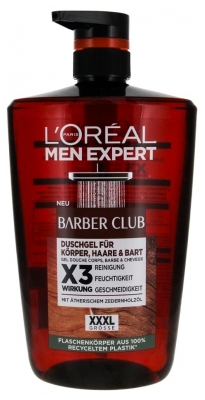 L'Oréal Paris Men Expert Barber Club Body, Hair and Beard Shower Gel 1 L