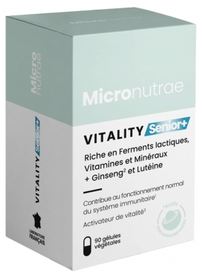 Micronutrae Vitality Senior+ 90 Vegetabiliska Kapslar