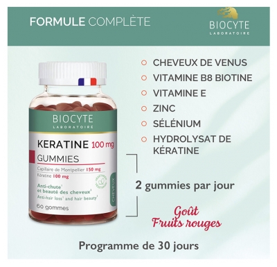 Biocyte Keratine 60 Gummies