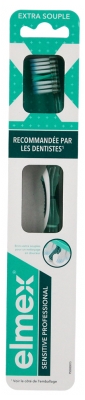 Elmex Sensitive Professional Brosse à Dents Extra Souple - Couleur : Vert